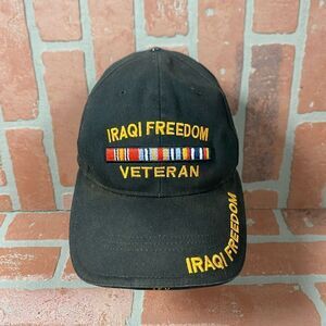 OPERATION IRAQI FREEDOM VETERAN HAT U.S MILITARY OFFICIAL BALL CAP U.S.A MADE